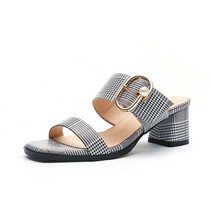 엘칸토 여성용 진주 버클 뮬 5cm LCWW55I113