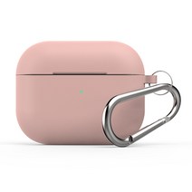 일렉토 애플 에어팟 3세대 실리콘 키링 케이스, 라이트 핑크, A3SKC-LP