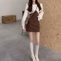 모네타 여성용 슬리밍 소프트 원피스