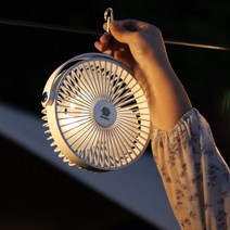 하드라인 캠핑용 LED 무선 달밤 선풍기 HLDB001