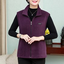 마켓A 여성용 심플 후리스 조끼