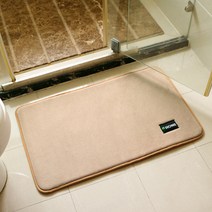 도톰한 메모리폼 발매트, 사각 베이지