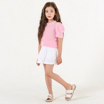 키즈레시피 여아용 퍼프치랭스 상하 세트