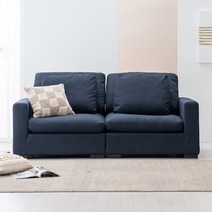 웰퍼니쳐 코쿤 패브릭 모듈 3인 소파 방문설치, 네이비