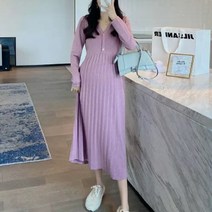 민성컴퍼니 주름 니트 임부복 원피스