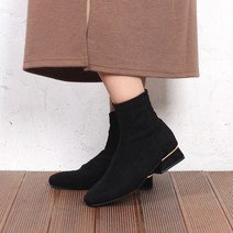 MRCJC 스판 스웨이드 숏 스판앵클부츠 3cm