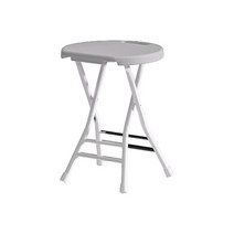 바우마켓 휴대용 간이 접이식 플라스틱 의자, 그레이 2