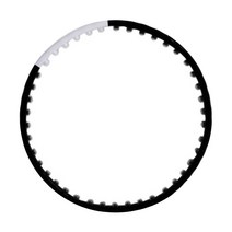 나리아오피스 웨이스트 뷰티라인 훌라후프, 1kg, 블랙 + 화이트