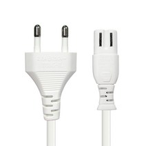 솔탑 국산 AC 8자 화이트 코드 전원 플러그 파워케이블 SOLTOP-022, 1개, 1.5m