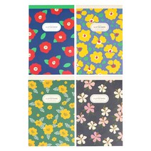 핑크풋 3000 꽃길 패드편지지 4종 세트, Green, Black, Navy, Purple, 1세트