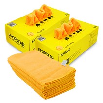 차딱 차량용 뽑쓰타 마이크로 화이버 극세사 타월 2p, 옐로우, 2개