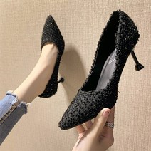 편안하고 부드러운 디자인 우아한 컬러 스틸레토 하이힐 7cm