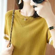 모테나 여성용 프라이 싱 니트 반팔