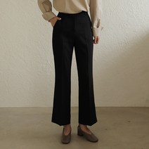 빼빼 여성용 세은 밑단 옆트임 히든 밴딩 부츠컷 슬랙스