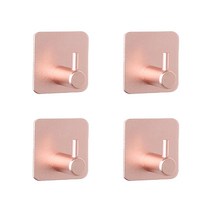 더자카 무타공 다용도 후크걸이 4p, Free, 로즈골드