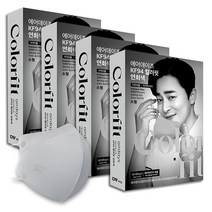 에어데이즈 컬러핏 마스크 소형 KF94, 10개입, 연회색, 4개