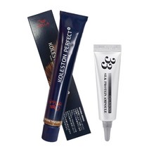 웰라 콜레스톤 퍼펙트 플러스 염색약 80g + 셀리본 33 실크 프로틴 앰플 12ml 세트, (6 / 07), 1세트