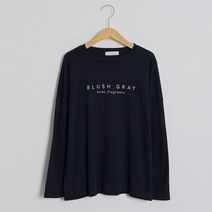 여성용 블러쉬 레터링 티셔츠