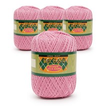 필립섬유 쎄비 실크 인견사 뜨개실 90g x 4p, 866 분홍, 4개