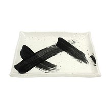 동양화 도자기 직사각 큰 접시, 화이트, 1개