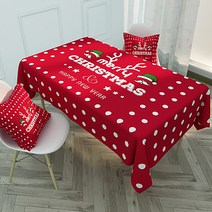 마켓에이 감성 코튼 크리스마스 식탁보, TYPE8, 40 x 70 cm