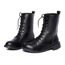 어클락 여성용 촘촘 스트랩 미들롱 워커 부츠 JNH074