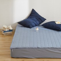 아르페지오베이직 메이딘 순면트윌 누빔패드, 앰버블루