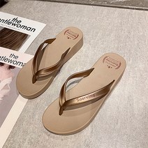 기본 스타일 데일리 웨지 샌들 쪼리 슬리퍼 3cm