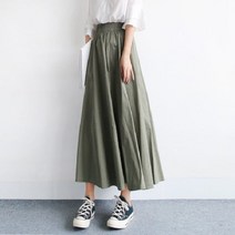 언헤브 대형 임부 편안 롱 스커트