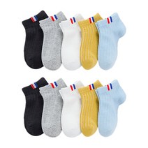 양말폭탄 아동용 라벨심플즈 스니커즈 5종 x 2p