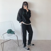 로미스토리 여성용 사이드 라인 밴딩 조거팬츠