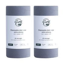 프로그 일회용 수세미 엑스트라 스트롱 60p, 그레이, 60개입, 2개