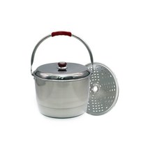 로차 스텐 인덕션겸용 들통, 31cm, 실버