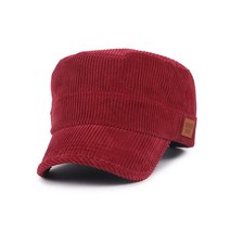 마르코디아즈 무지 코듀로이 군모
