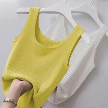 순잠 여성용 소프트 골지 나시 민소매 이너 티셔츠 2종 세트