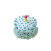 앤티스 폼폼 HBD 파티 모자, 블루도트, 1개