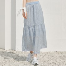 레오파드 레이스 롱 스커트 S21D18001