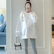 임부 MA 베어 프린팅 라운드넥 맨투맨