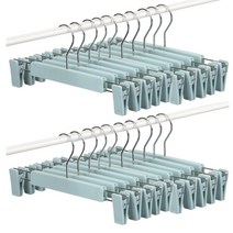 레브 소프트 집게 바지걸이, 블루, 20개입