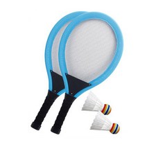 테라 야광 LED 빅 배드민턴 빅민턴 라켓 블루 2p + 셔틀콕 + LED 셔틀콕 랜덤색상, 1세트