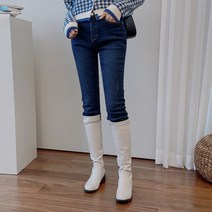 패션풀 여성용 런던 벨벳안감 데님 팬츠 27180
