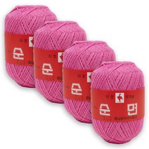 타조 순면 30수 구정뜨개실 4p, 117 딥핑크