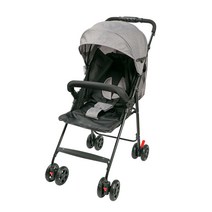 에드몬트 기내반입 휴대용 유모차 3.8kg   가방걸이   컵홀더, 그레이