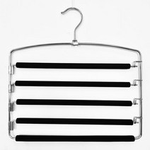 바지걸이 5단 GH35_RD_1201, 블랙, 1개입