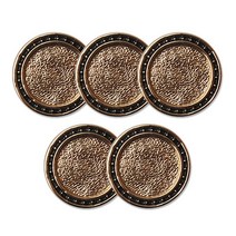 고급 코트 가디건 금속단추 아젤 15mm, 18K흑골드, 5개