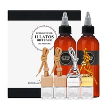 일라토스 차량용 디퓨저 100ml x 2p + 공병 7ml x 4p 선물세트, 프로방스라벤더향, 1세트