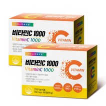 홀리데이즈 비타민C 1000 영양제 99g, 2개, 180정, 180정