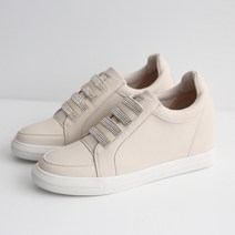 단골언니 여성용 보석 밴딩 키높이 슬립온 파스타