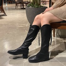 슈즈앤 뒷지퍼 브이컷 롱부츠 SN671