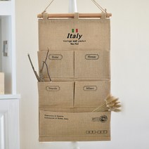 빈티지 벽걸이 수납 5포켓 YT_RA683, 이태리 빅